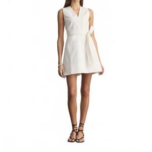 NEW TANYA TAYLOR reina mini dress in chalk